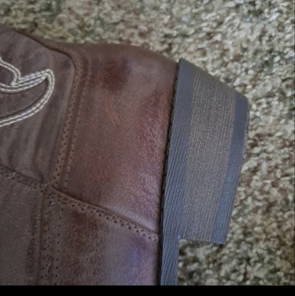 Coconuts by Matisse cimmaron brown and cream pointed Toe boots - Picture 9 of 11